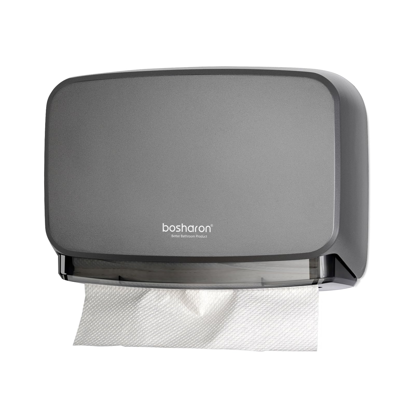 Paper Towel Dispenser Wall Mount, Multifold Trifold C Fold Commercial Hand Towel Dispenser with Lock, Adhesive No Drilling Tissue Dispenser for