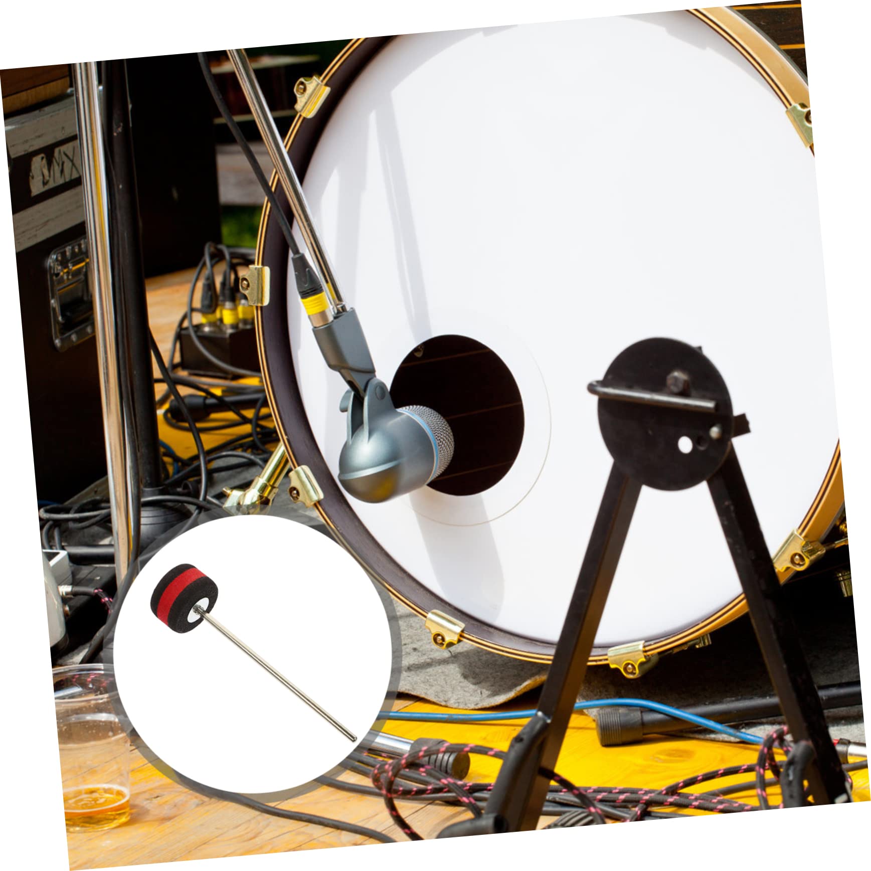 ULDIGI Drum Set Pedal Beaters Replacement Drum Beater Sturdy Metal Construction