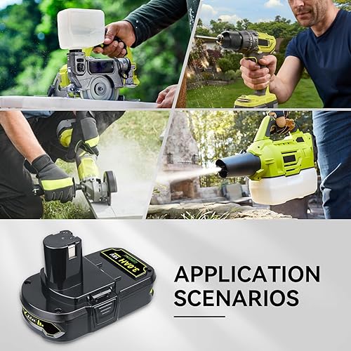 Miniatura 7 de LUMSING Reemplazo P102 de 3.0Ah para Ryobi Batería de iones de litio Plus Max P103 P104 P105 P107 P108 P109 Compatible con herramientas inalámbricas