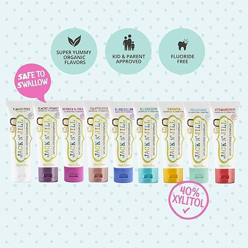 Miniatura 6 de Jack N' Jill - Pasta de dientes natural para niños y niños pequeños, sin sabor, orgánica, sin gluten, vegana, sin BPA, sin flúor, sin SLS, sin