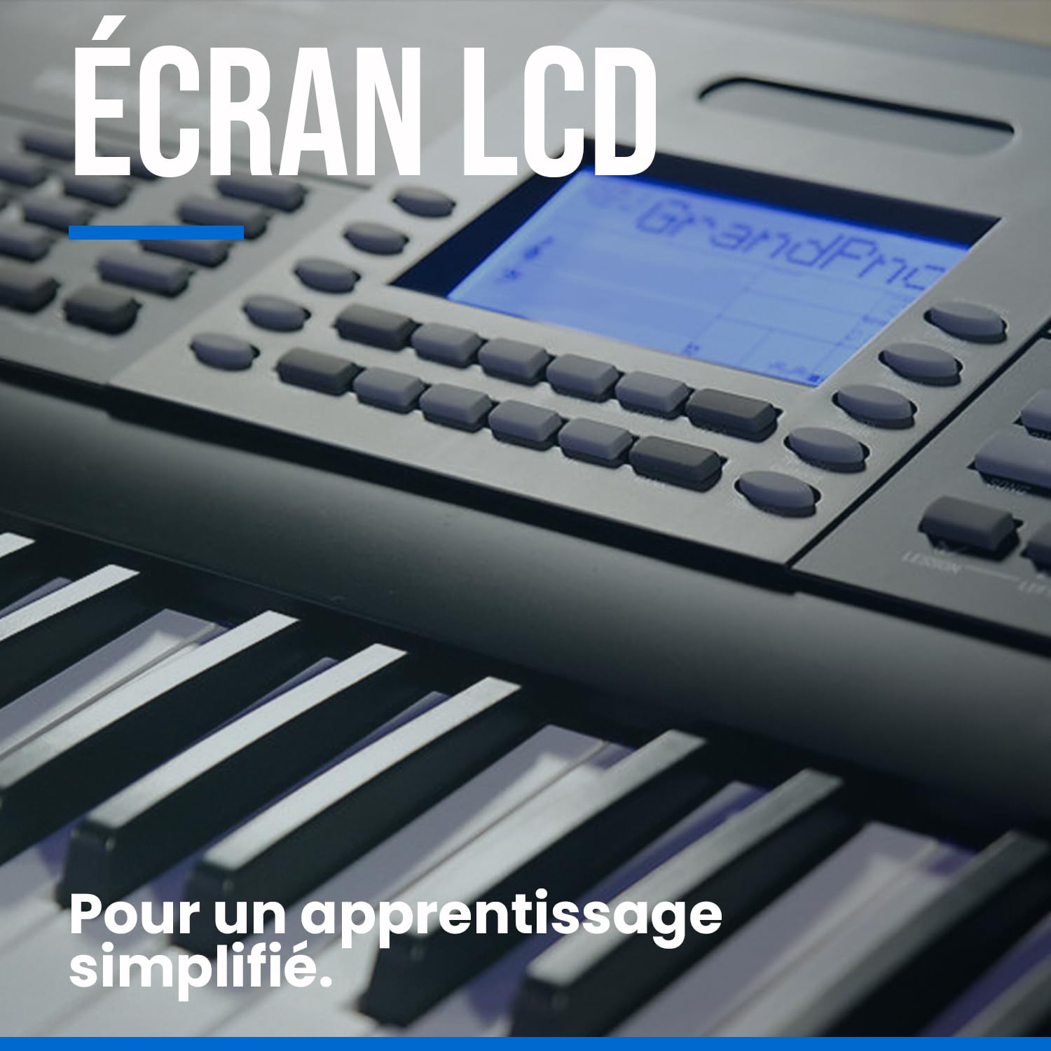 Woodbrass KBA300 - Teclado para principiantes, divertido, accesible con modo de aprendizaje interactivo, ideal para el jugador de teclado aficionado: perfecto para aprender y crear