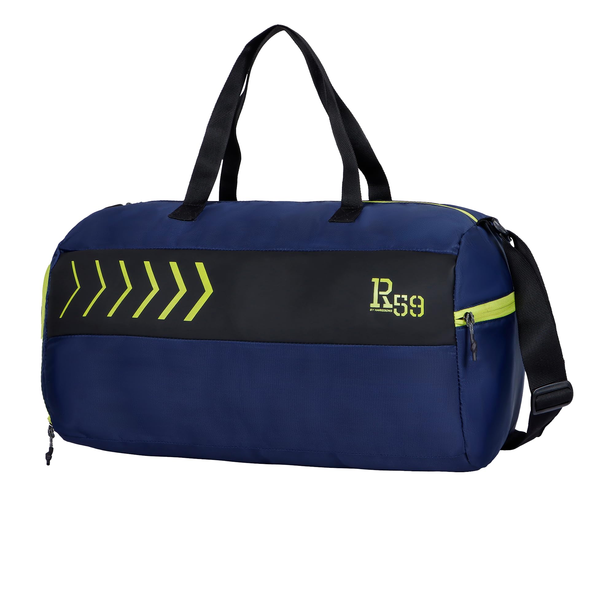 r59 by Harissons Fabio 23L Lightweight Gym Duffel Bag for Men & Women with Shoe Compartment & Easy Front Pocket Access (Navy Blue)-picture-13