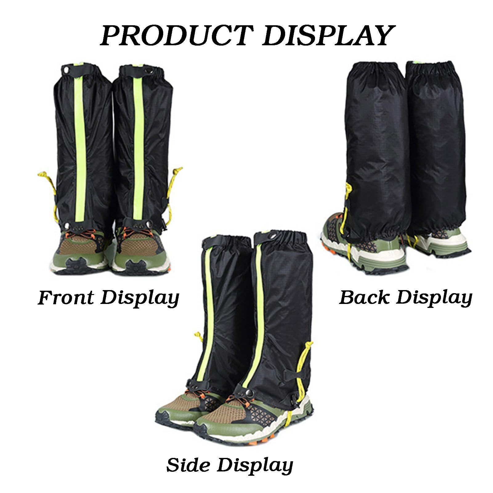 Guêtres De Jambe, Guêtres De Randonnée, De Chasse, De Neige, Guêtres De Jambe Ajustées for Bottes De Randonnée, Spécialement Conçues for Le Ski, La Marche, l'escalade, La Chasse
