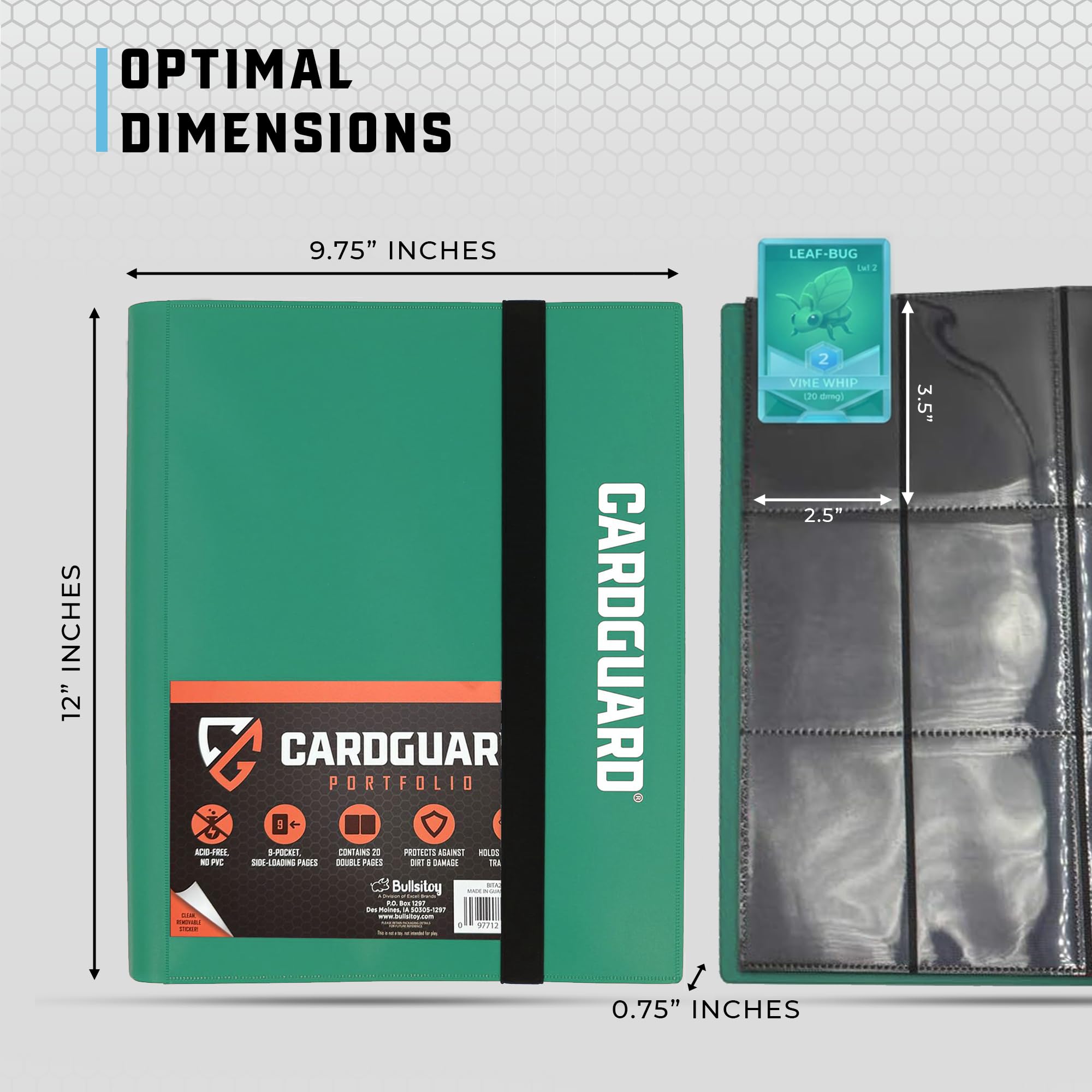 card guard binder 900 Amazon.com: TCGUARD Trading Card Binder, 9 Side Loading Pocket Card Album  Hold Up to 540 Cards, Zipper Binder for Cards Collection, TCG Card Holder  for Game Card, Sports Card, Yugioh, MTG etc. : main image 1