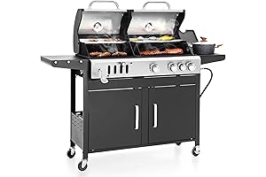 Sophia & William Dual Gas and Charcoal Grill Combo: Embark on a...