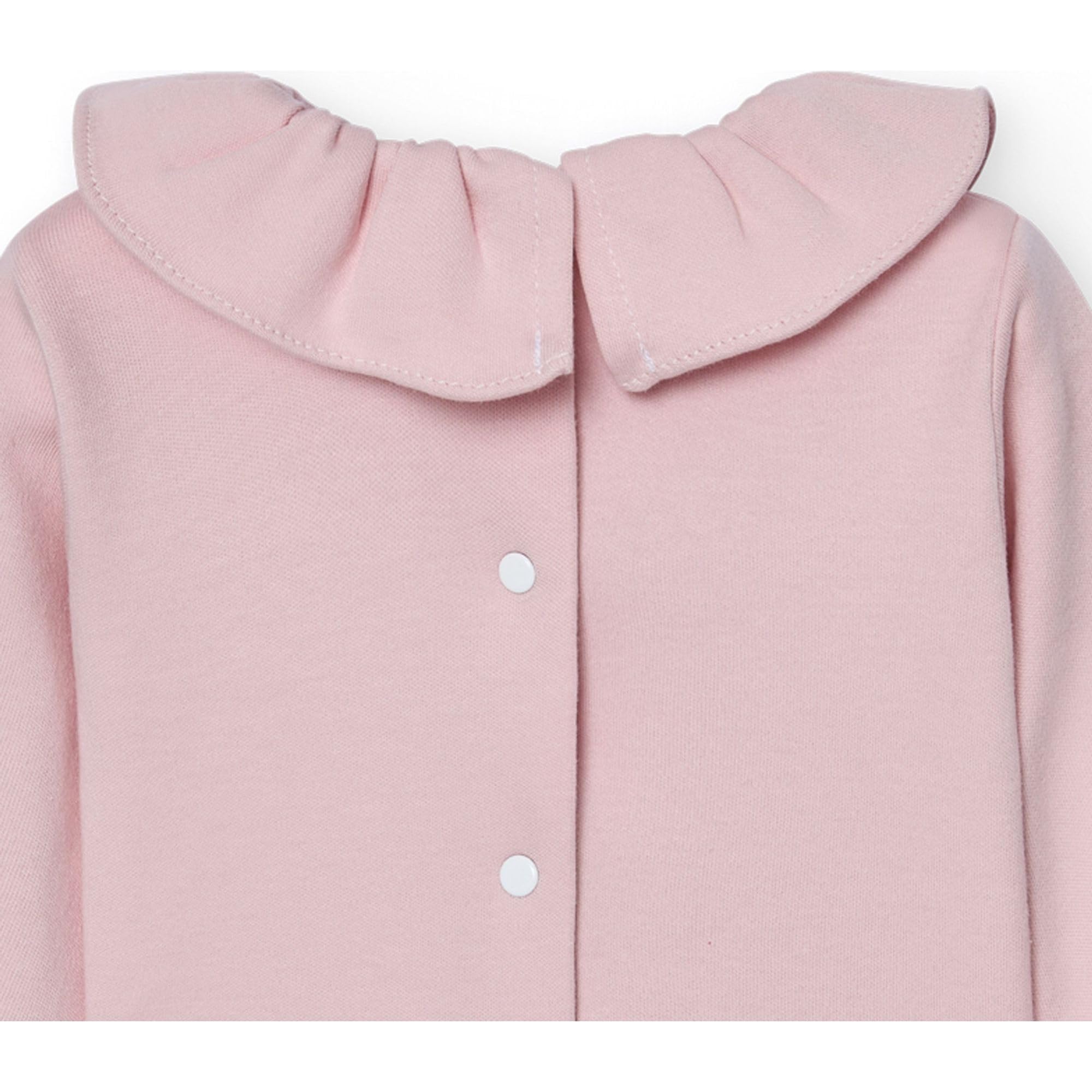 BABIDU Maglietta per Neonati e Bambini Piccoli, 100% Cotone, Manica Lunga con Colletto a Balze, Tessuto Morbido e Traspirante, Maglietta Invernale Basica, Abbigliamento Comodo per Neonati