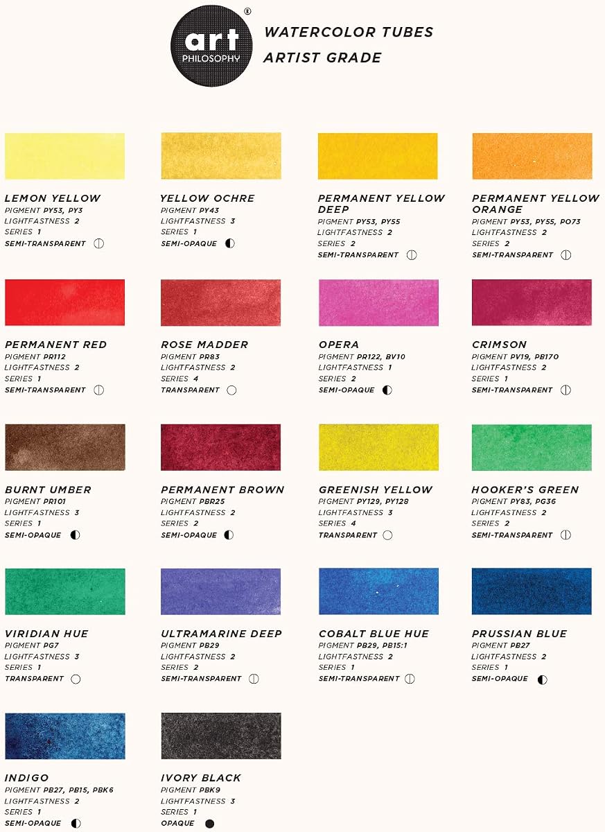 Art Philosophy Concentrated Watercolor 0.5 fl. oz. Tubes view 2