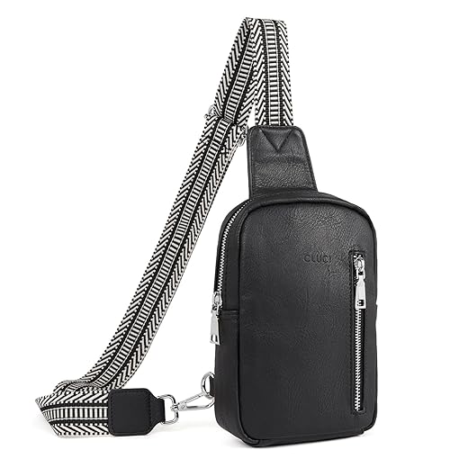 CLUCI Small Sling Bag for Women Vegan Leather Crossbody Chest Bags Trendy, Women's Fanny Pack