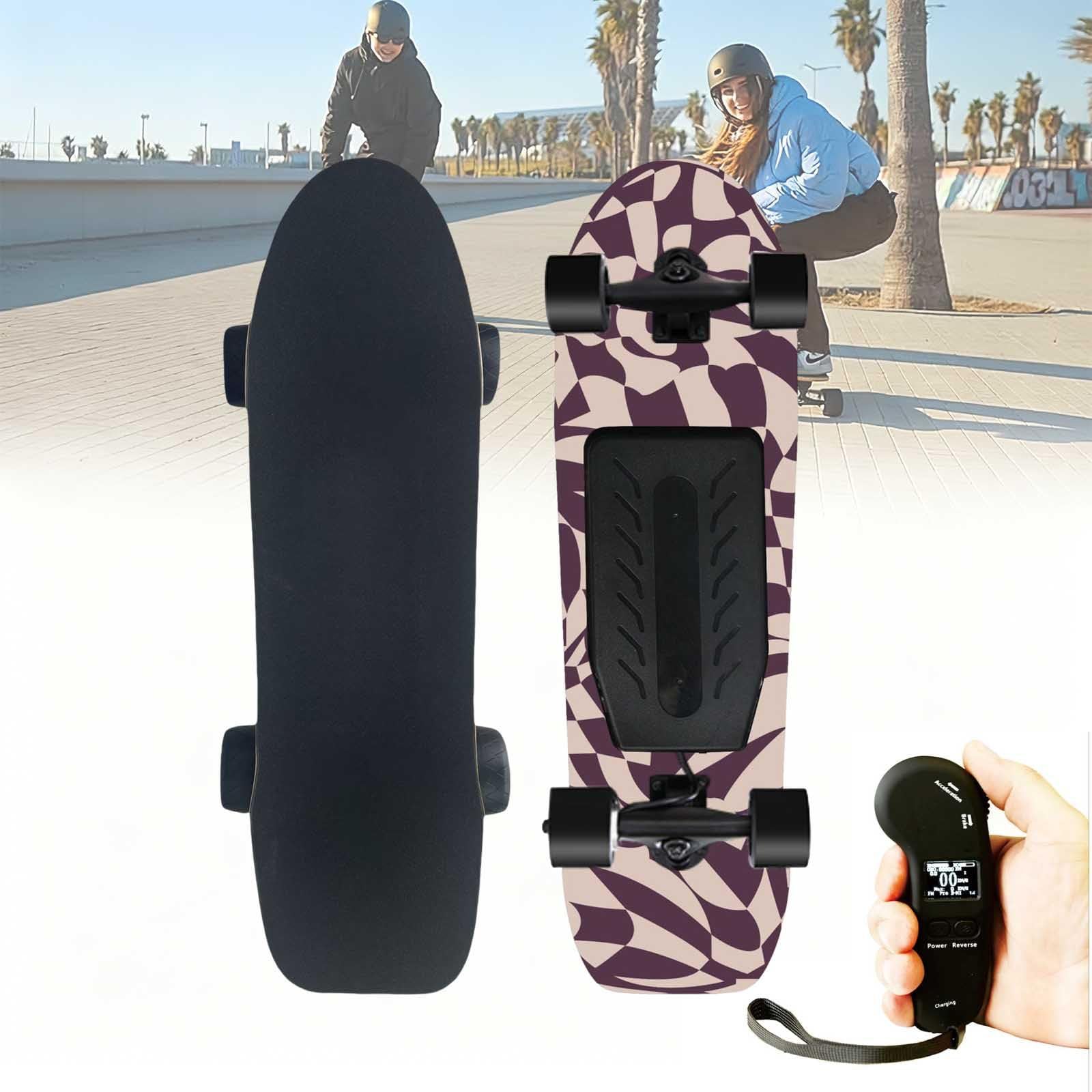 aallwwsso Electric Skateboard With Remote, Electric Longboard Skateboard For Adults & Teens, Single/Dual Motor Skateboard, 24/45 Km/H Top Speed, 4 Speed Modes, All-Terrain Longboard dualdrive-F