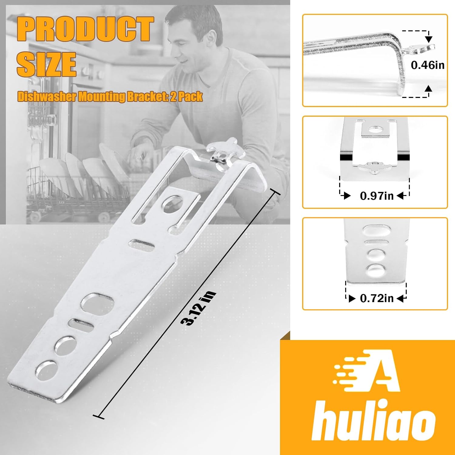 Secure Your Dishwasher with Ahuliao Mounting Bracket