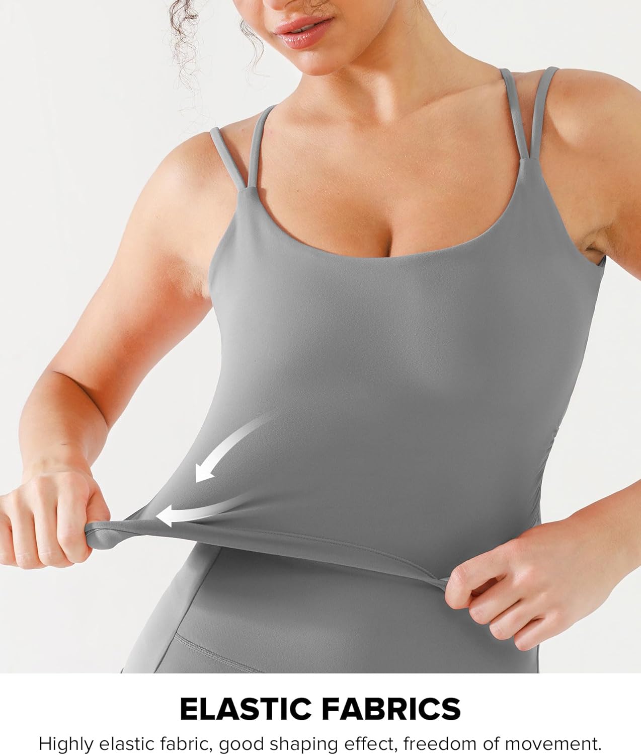 BRXL Womens Twist Back Sports Bra Buttery Soft Low Impact Yoga Bra Removable Pads Scoop Neck Crop Top Pilates Lounge - Image 5