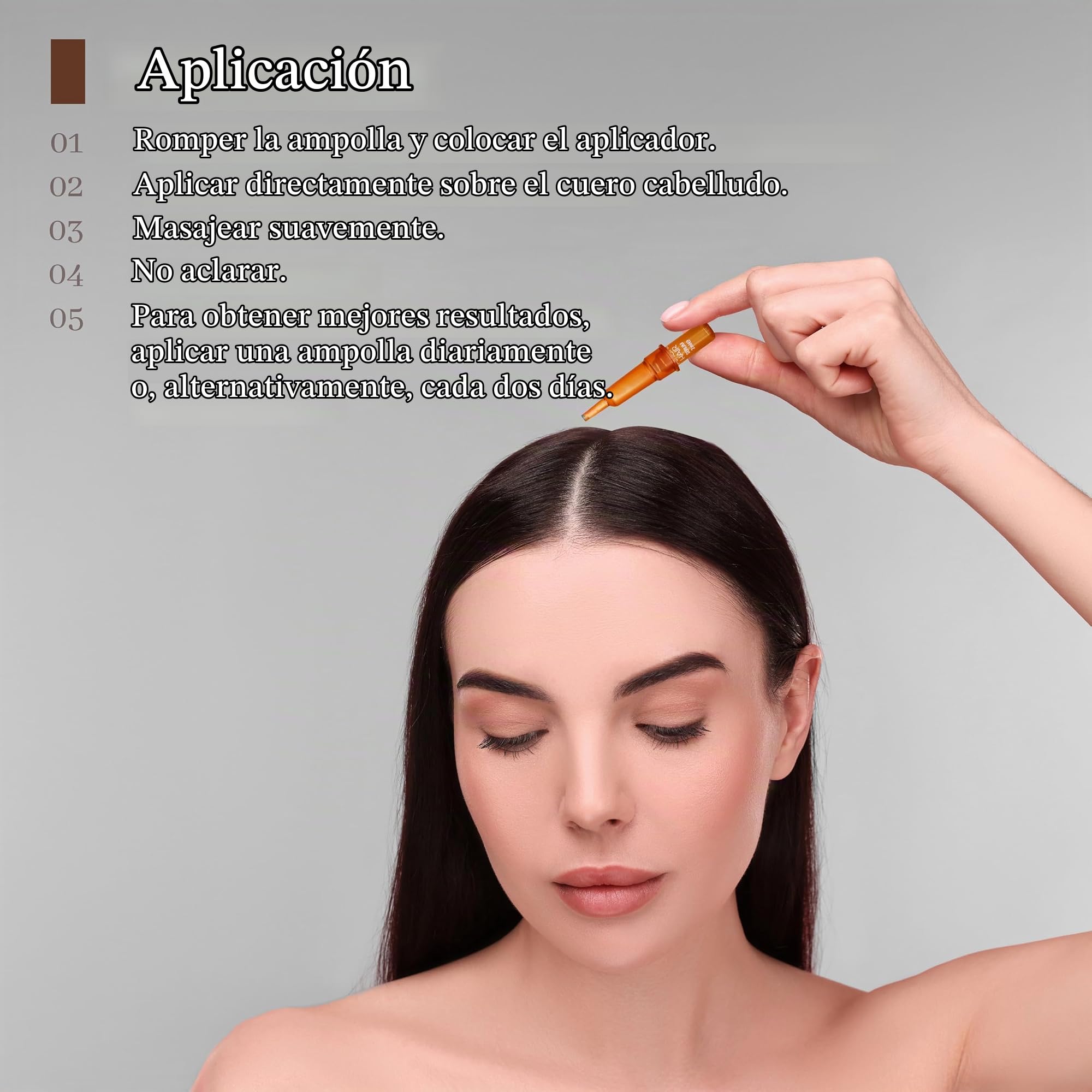 Suero capilar de queratina natural con biotina y Procapil-Tratamiento capilar-Vitaminas capilares-Cuidado del cabello-Crecimiento capilar-Dejar actuar