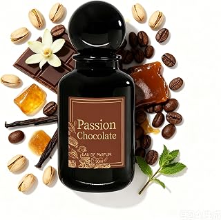 Passion Chocolate Perfume for Women - 1.7 fl oz / 50ml Long Lasting Eau de Parfum with Pistachio, Coffee & Cocoa - Arabian Gourmand Niche EDP Spray, Romantic Birthday Gift for Her