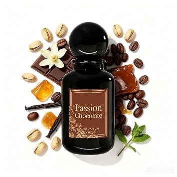 Passion Chocolate Perfume for Women - 1.7 fl oz / 50ml Long Lasting Eau de Parfum with Pistachio, Coffee & Cocoa - Arabian Gourmand Niche EDP Spray, Romantic Birthday Gift for Her