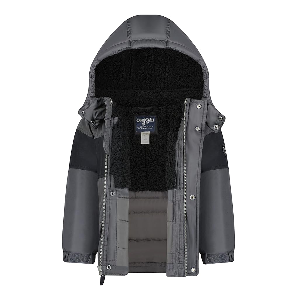 男児120　冬物まとめて Amazon.com: OshKosh B'gosh Boy's Hooded Baby Winter Coat
