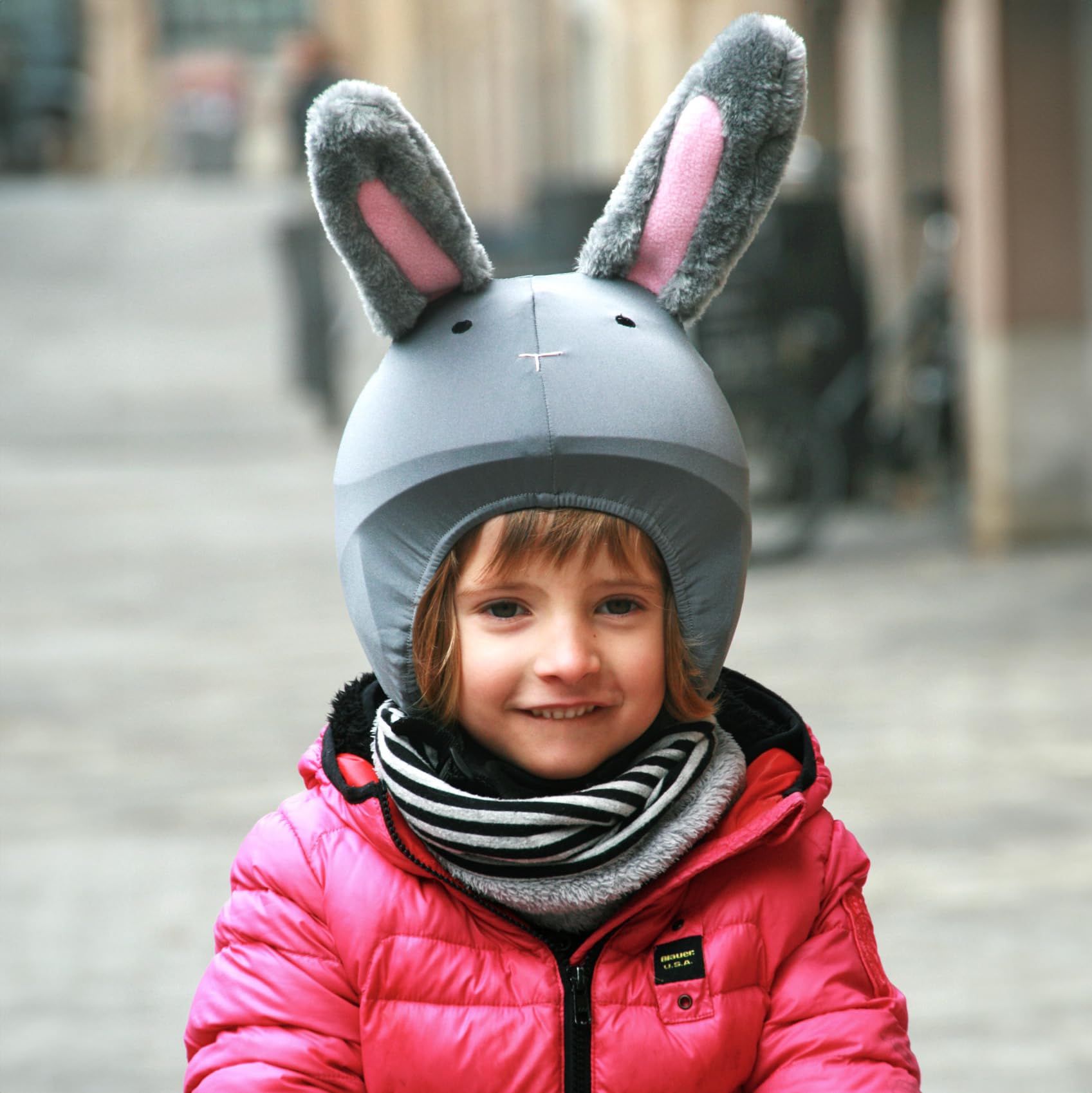 COOLCASC Copricasco Animali – Compatibile con Caschi da Bici, Sci e Skate – Per Bambini e Adulti – Taglia Unica – Design Divertente