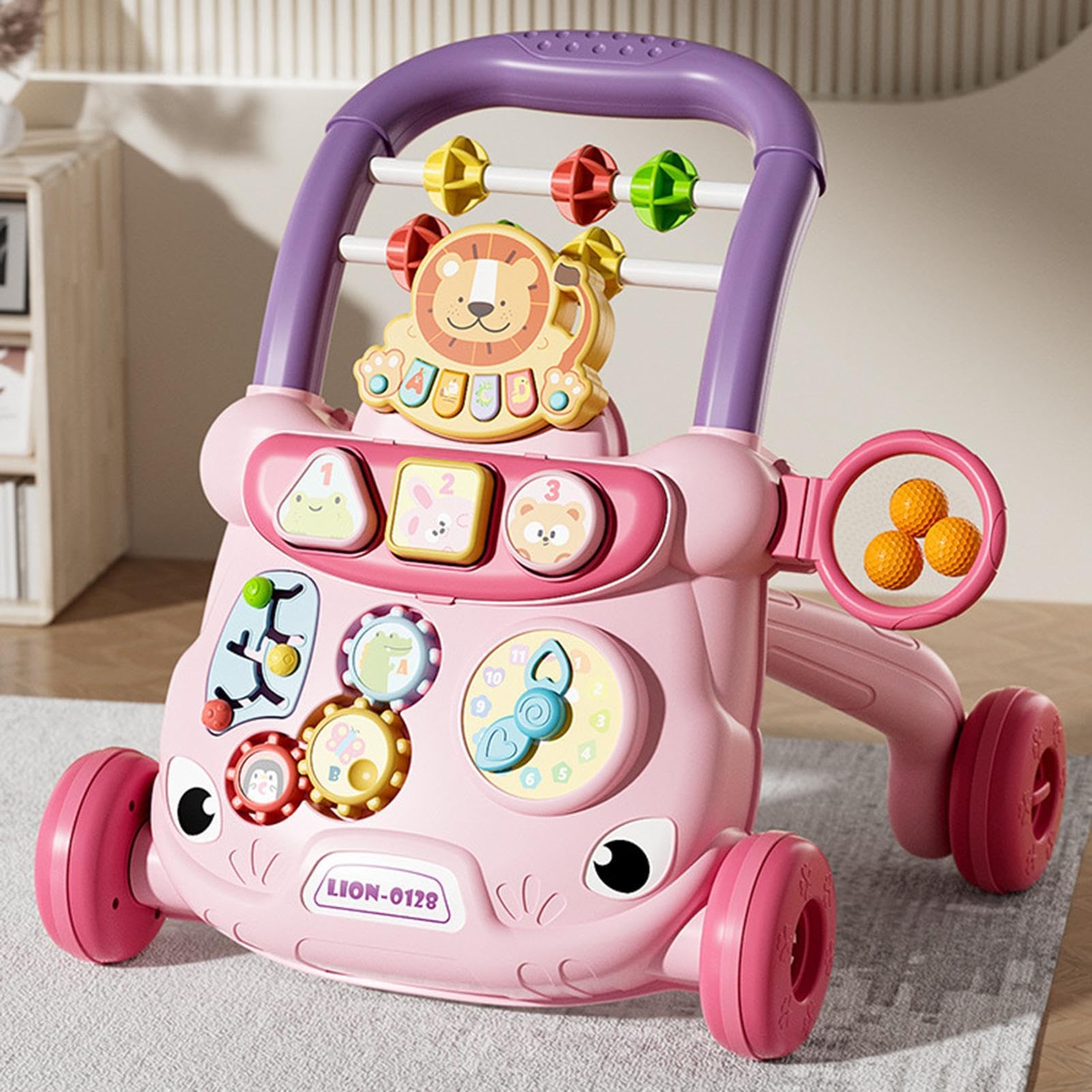 Trotter di attività per bambini, trotter per bambini con ruote | Seat Walker Active Activioning Stand | Baby stable, walker di sviluppo