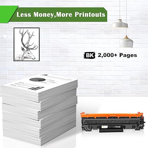 Miniatura 5 de 【Sin chip, con herramienta】141X W1410X (141A W1410A) Cartucho de tóner compatible negro de alto rendimiento 2000 páginas para impresoras H P M110