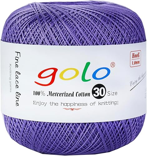 Miniatura 160 de golo Hilo de ganchillo para tejer a mano tamaño 30 hilo de tatuaje Hibiscus color-166 166-Hibiscu,oro 160,202 Azul Mar,203 Aguacate,206 verde,208