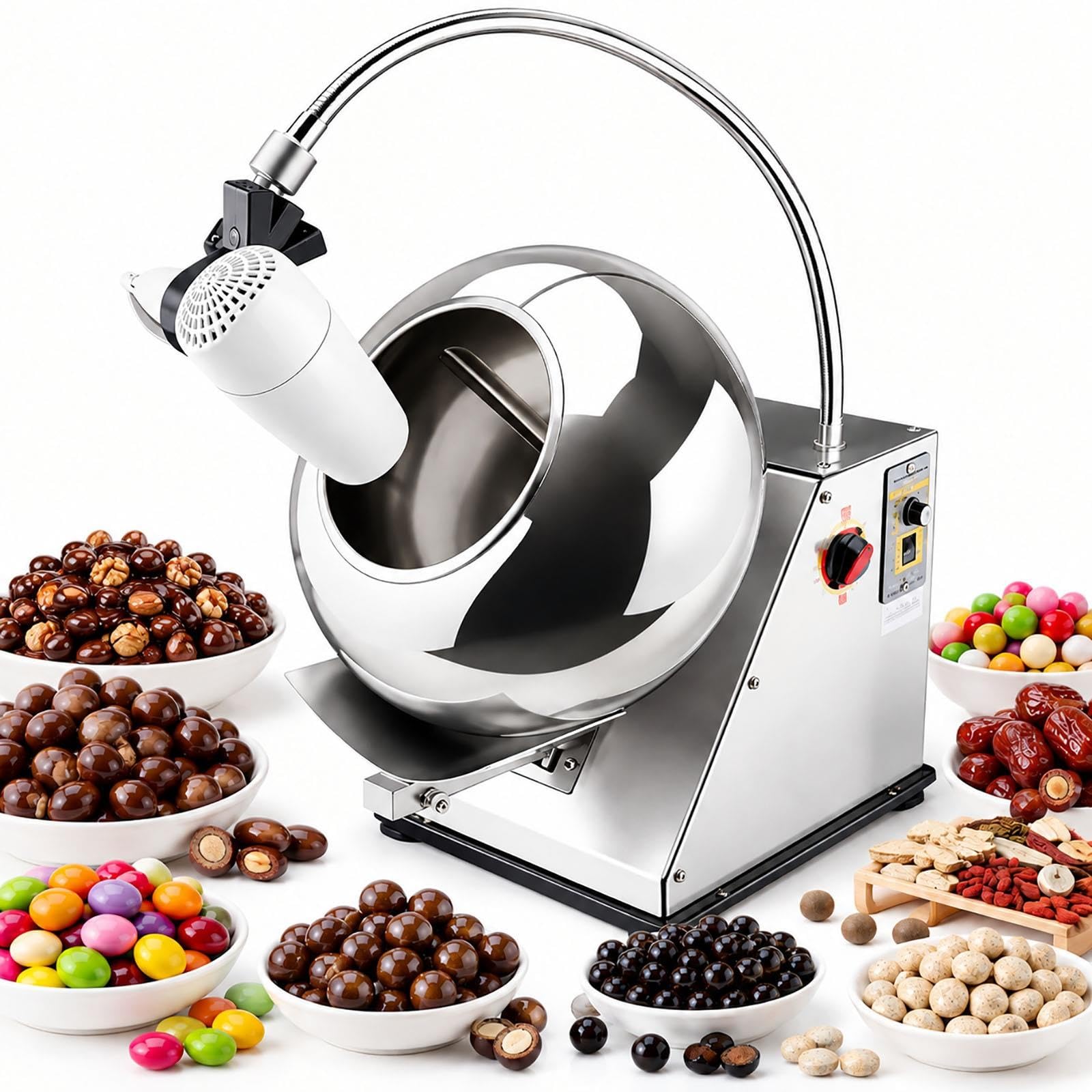 Machine à enrober le sucre commerciale 2 en 1