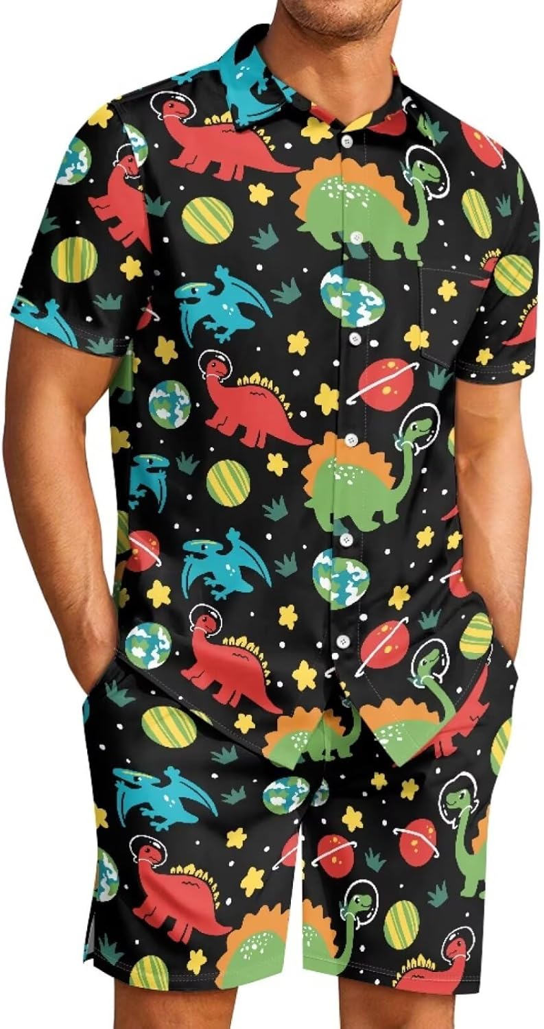 Couples Pajamas Sets Short Sleeve Plus Size Button Down Pj Soft Cute Pajama Set His and Her Matching Pjs