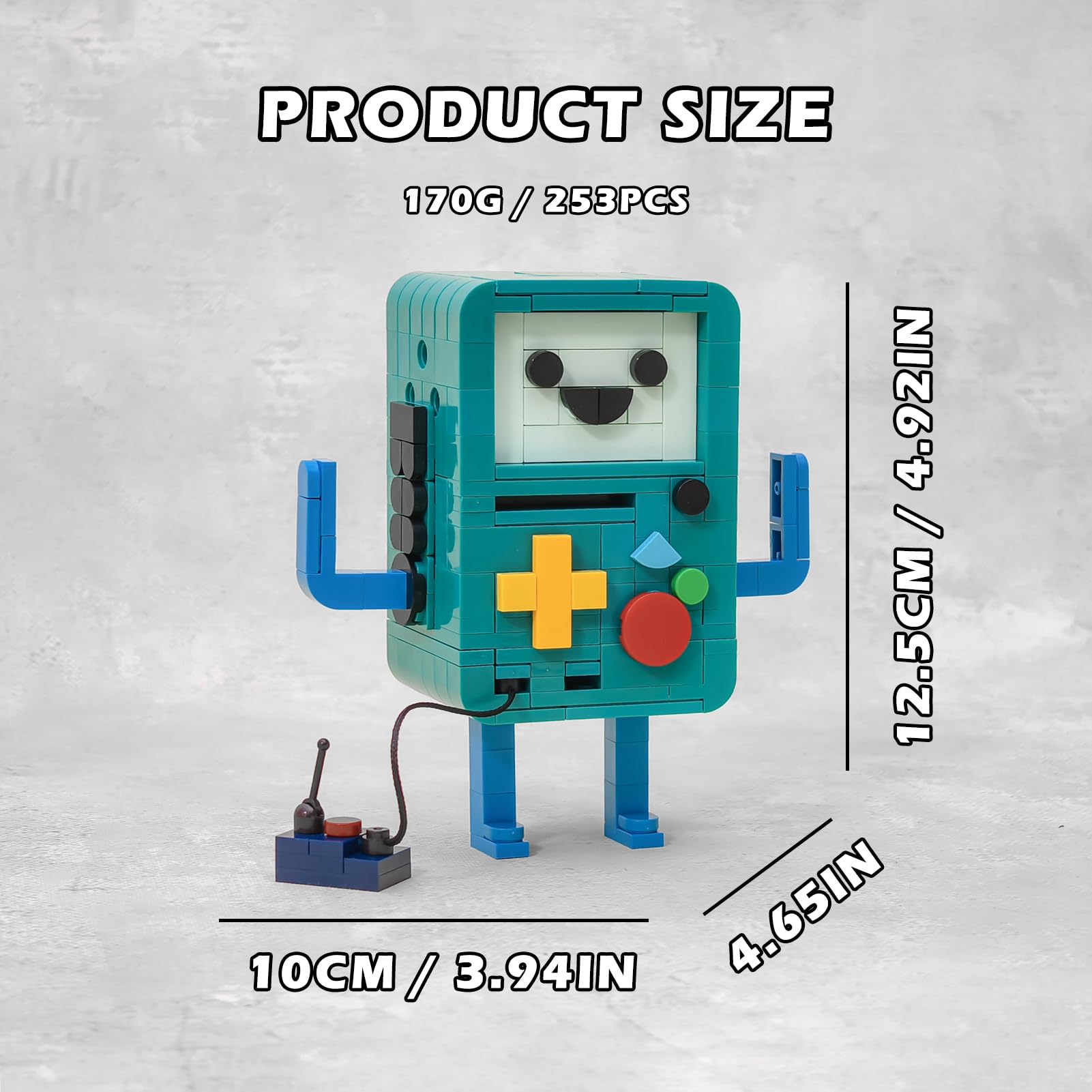 Adventure Movie BMO Character Building Set, compatibile con accessori Lego 630, espressioni intercambiabili e design snodabile, regalo creativo per i fan