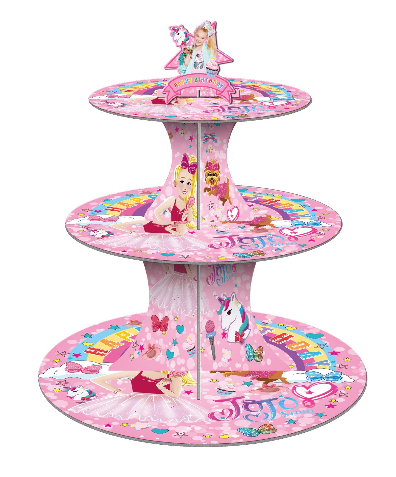 GuoZhiXin 3 Tier JoJo Cupcake Stand