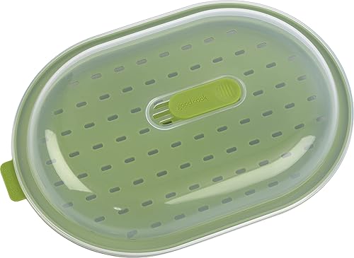 Miniatura 9 de GoodCook Vaporizador diario para microondas – Cocina de verduras y pescado, utensilios de cocina para microondas conserva vitaminas y nutrientes,