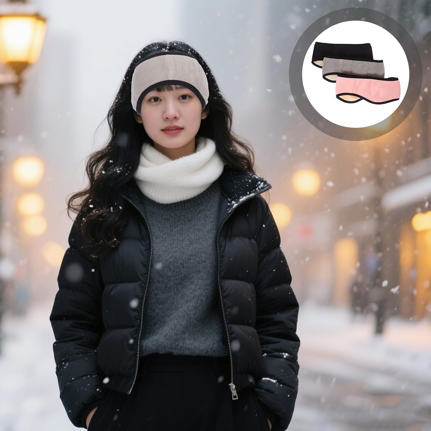 BESPORTBLE 3pcs Adjustable Ear Muffs for Sleep and Noise Cancelling Soft Winter Ear Warmers for Men and Women for Outdoor and Indoor Use