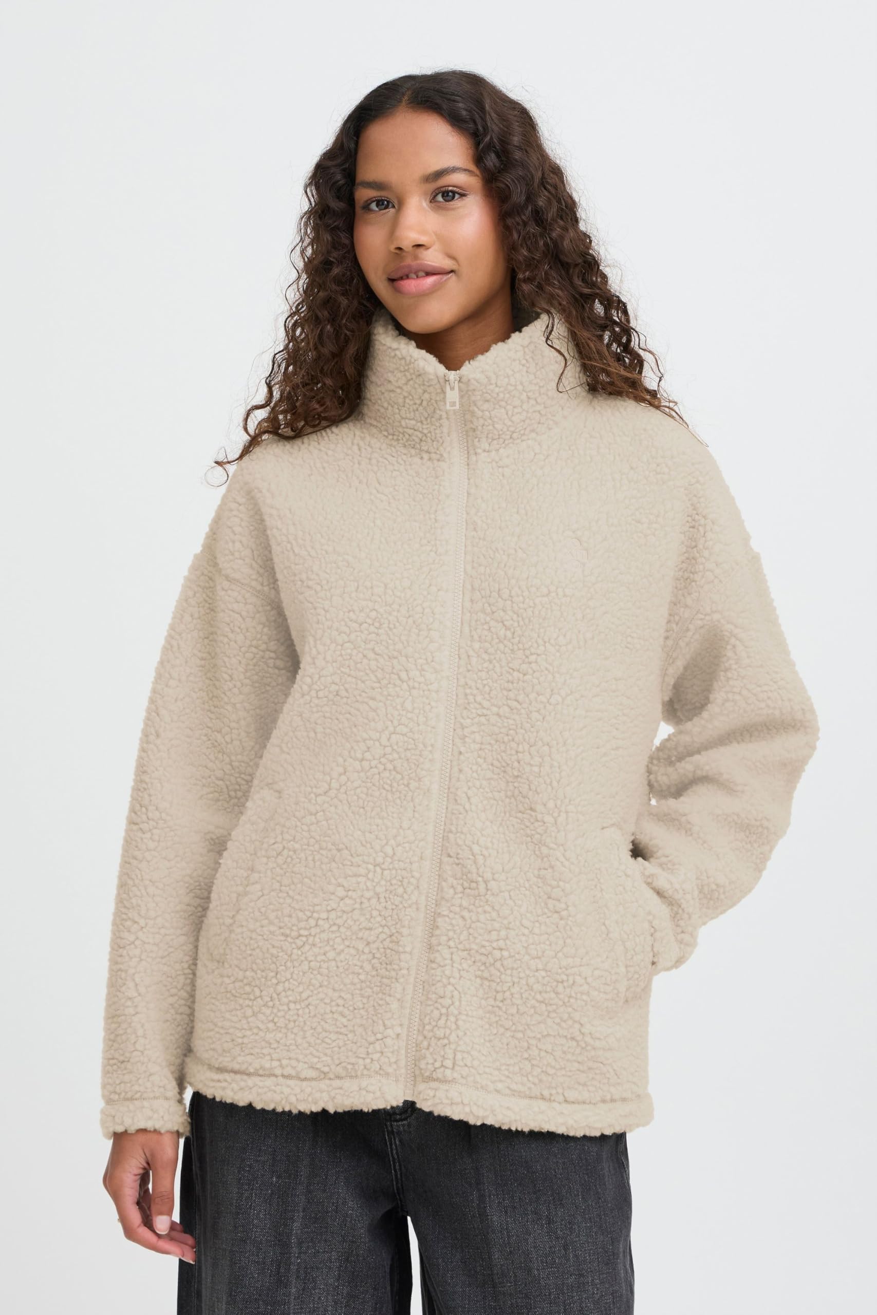 OXMO OXTovine Damen Jacke Übergangsjacke Teddy-Jacke