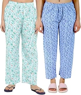 LADYWILLINGTON Womens Track Pant Lower Fully Stretchable Free Size Cotton Printed Payjama/Lounge Wear –Soft Cotton Night W... Price In India