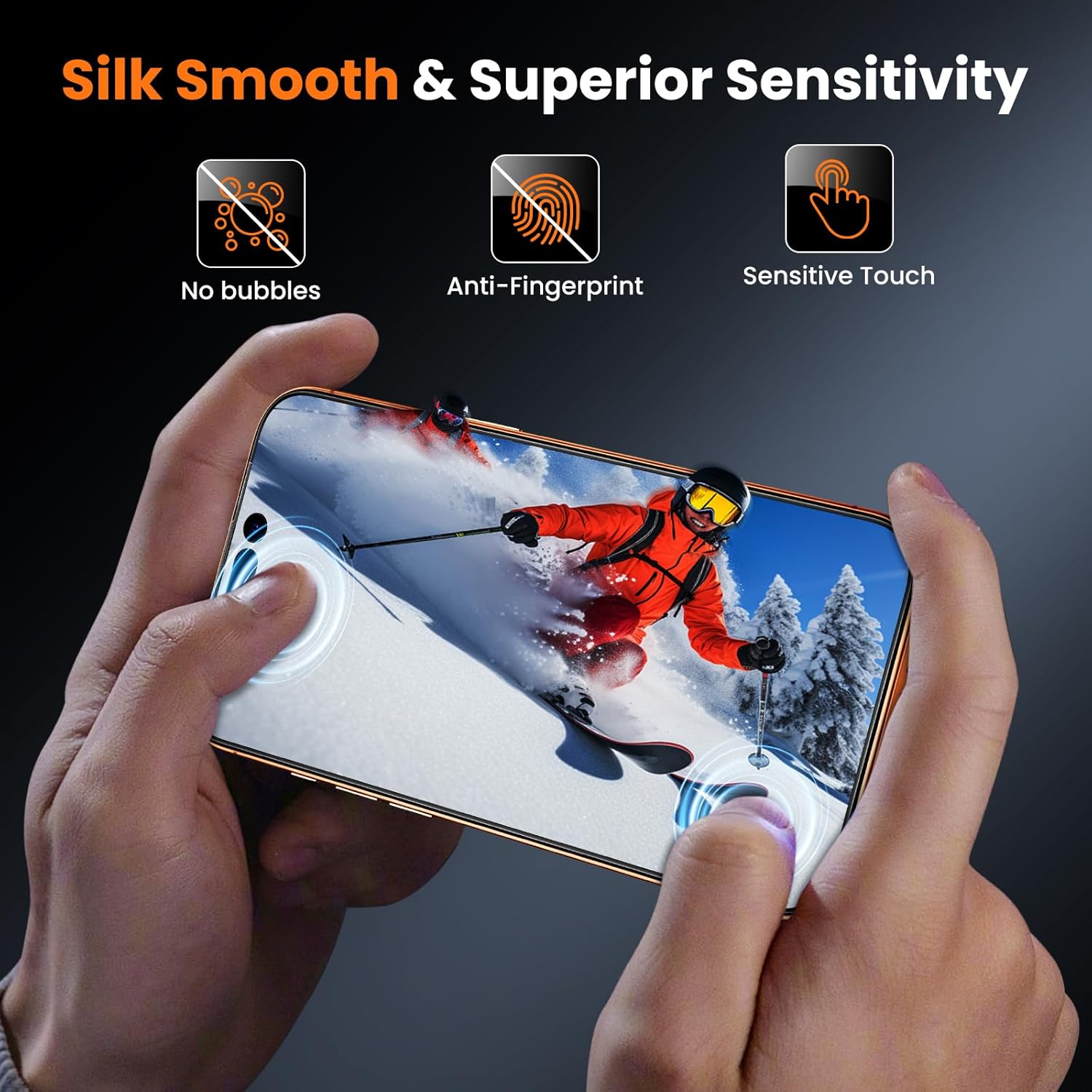 Tigowos 2-Packs for iPhone 17 Pro Max Privacy Screen Protector，28°Anti-spy,Double Shatterproof Tempered Glass,9H+ Hardness,99.99% HD Clear,Full Coverage,Bubble Free,Easy Installation