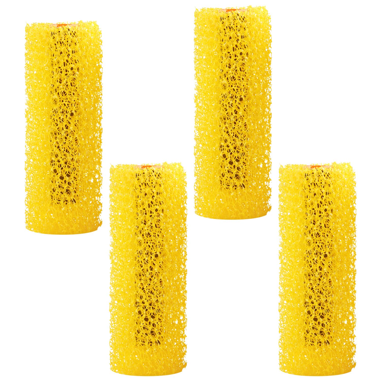 Hopzab 4 Pcs Paint Roller Covers Set,Durable Foam and Texture Sponge Brushes for Walls, Ceilings, Trim, Kitchen Painting,Professional Reusable Rollers for Household and DIY Painting Projects