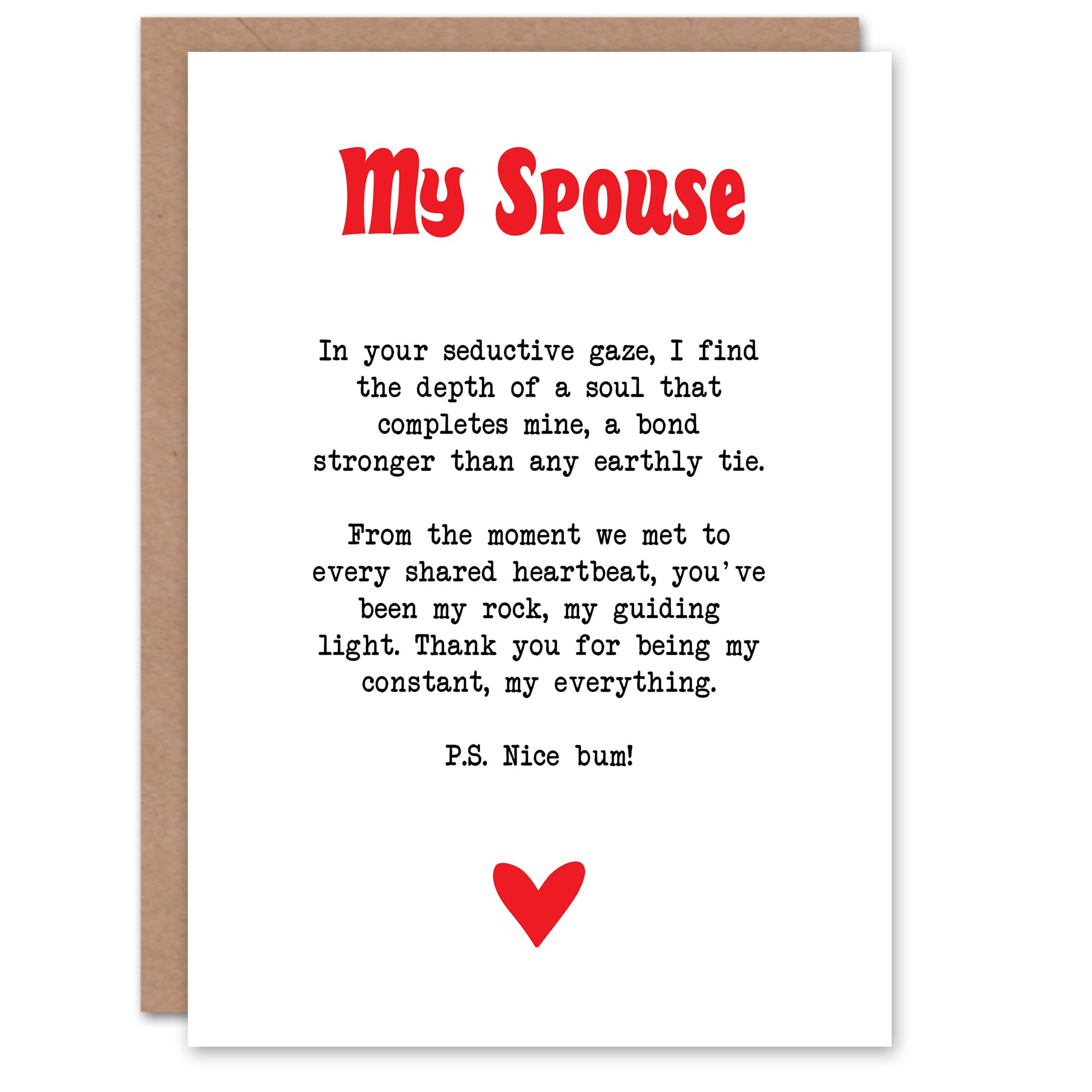 Artery8 Greeting Card Love Poem My Everything Spouse Romantic Poetry Blank For Him Or Her Art Anniversary Card