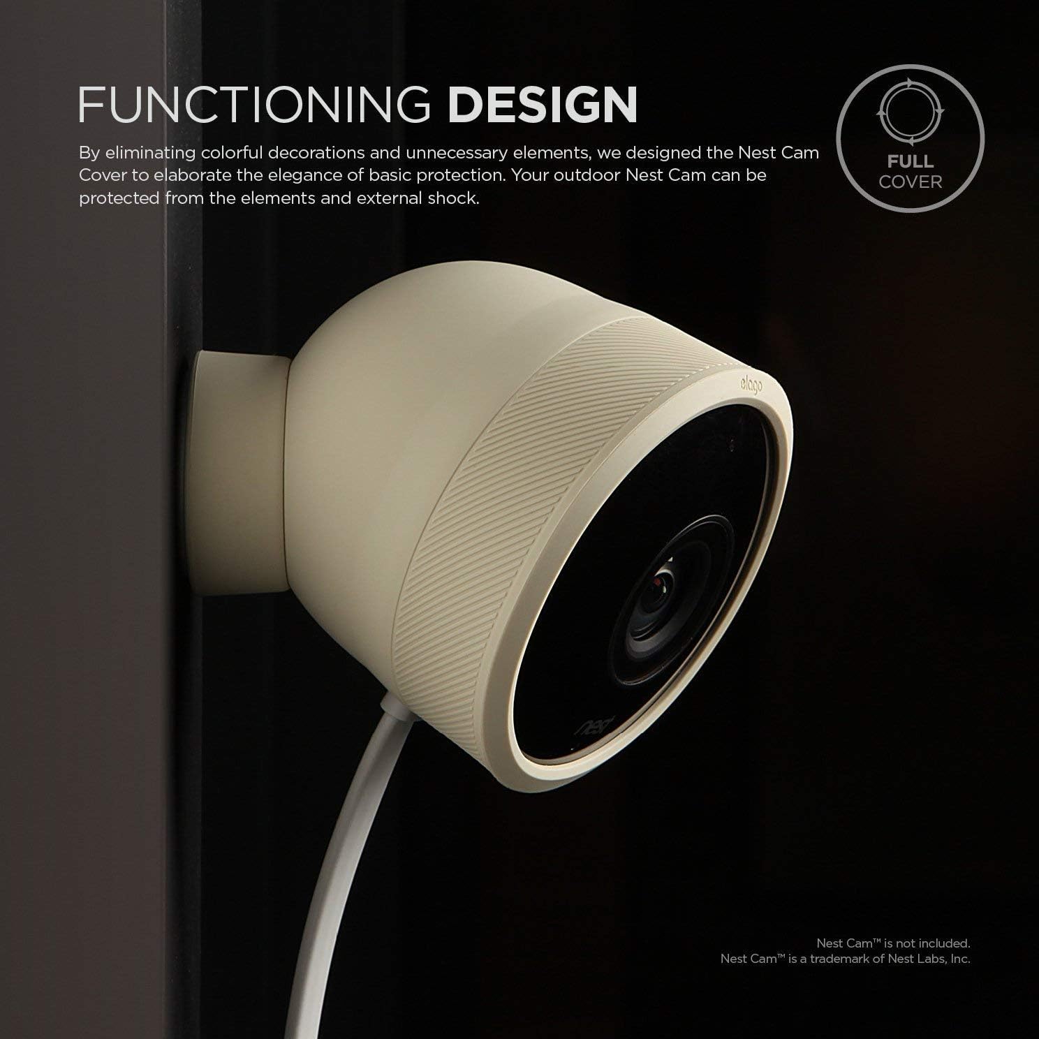 elago Silicone Cover for Nest Cam Outdoor Security Camera image 2