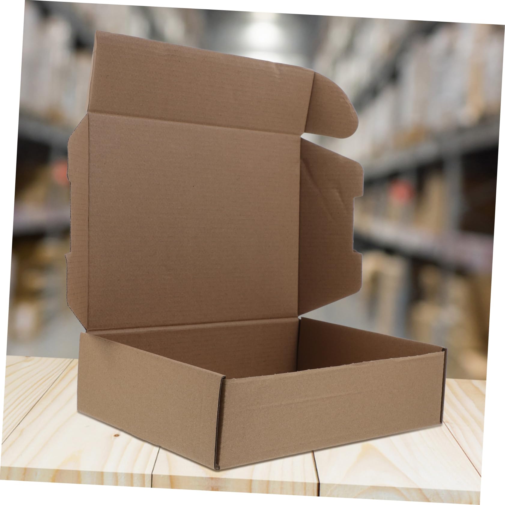 HOMSFOU 25piezas Cajas De Cartón Para Envío Cajas De Embalaje Planas Para Almacenamiento y Manualidades De