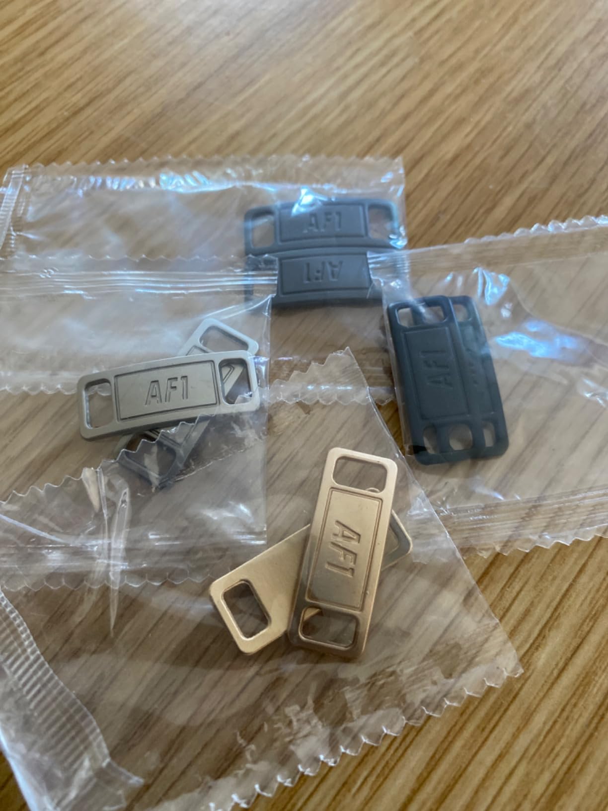 air force 1 metal tag silver