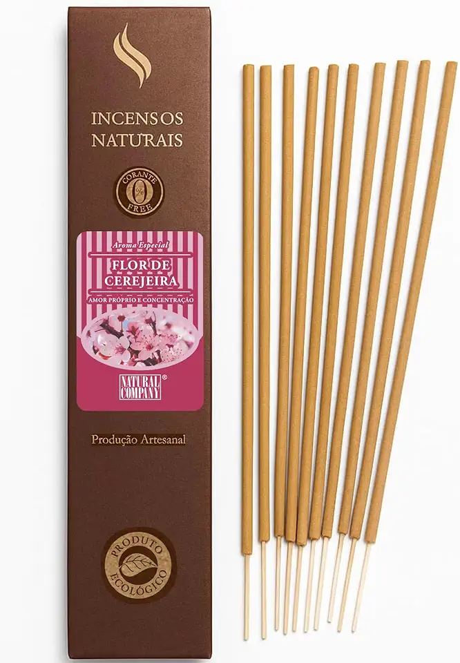 Incenso Natural - Flor de Cerejeira - Amor Próprio e Concentração