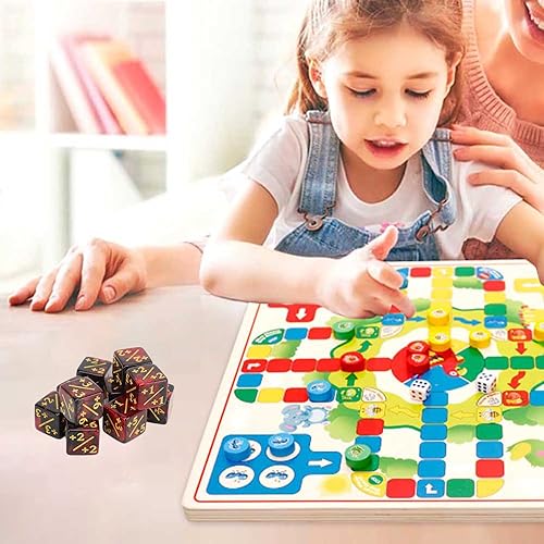 Miniatura 5 de Juego de dados de 10 piezas de 6 caras, juego de dados de juego de rompecabezas de matemáticas de dos colores, accesorios de juego, para enseñanza