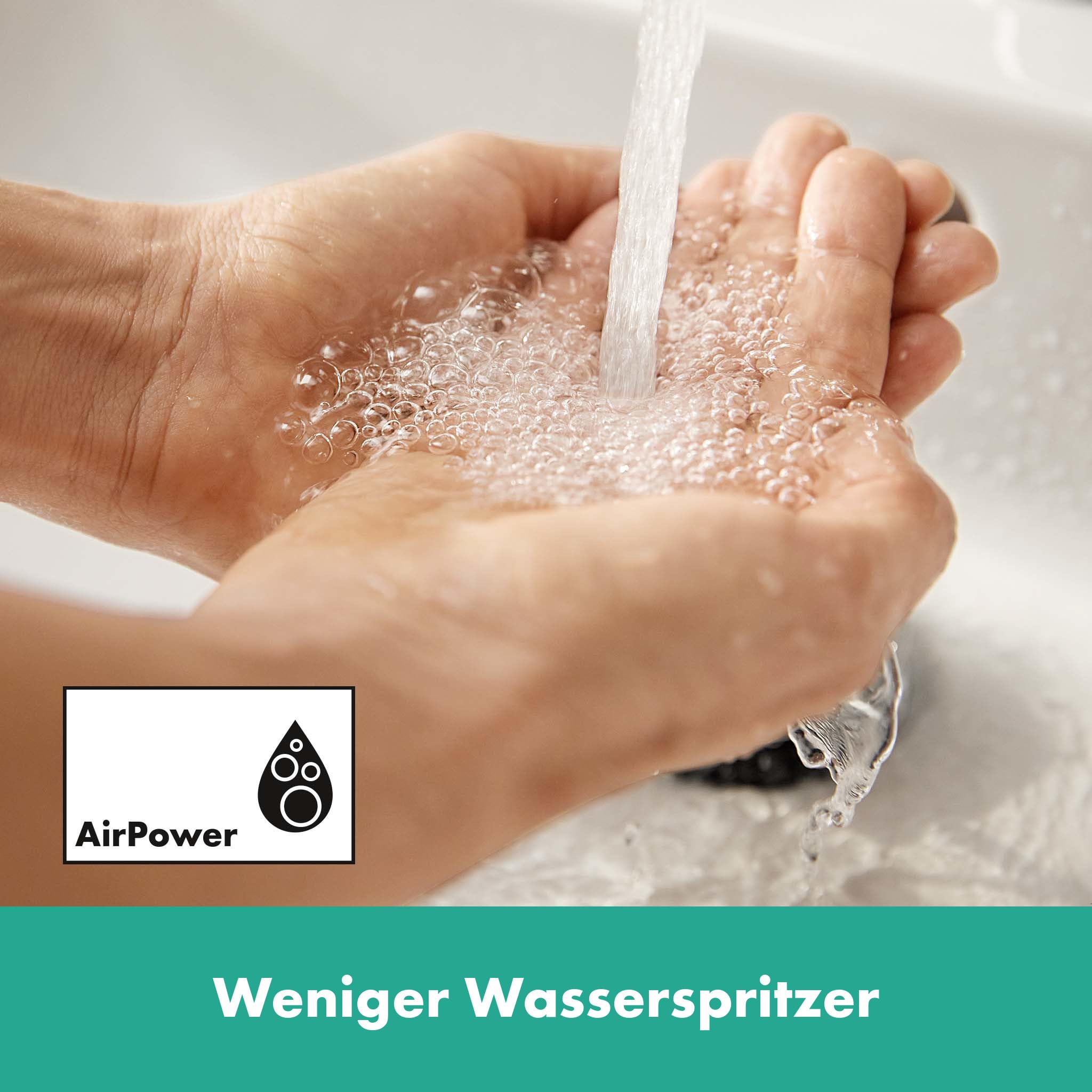 hansgrohe Rebris E - Waschtischarmatur Unterputz für Wandmontage, Wasserhahn Bad mit Auslauf Länge 20 cm, Mischbatterie Waschbecken wassersparend (EcoSmart), Mattschwarz, 72568670