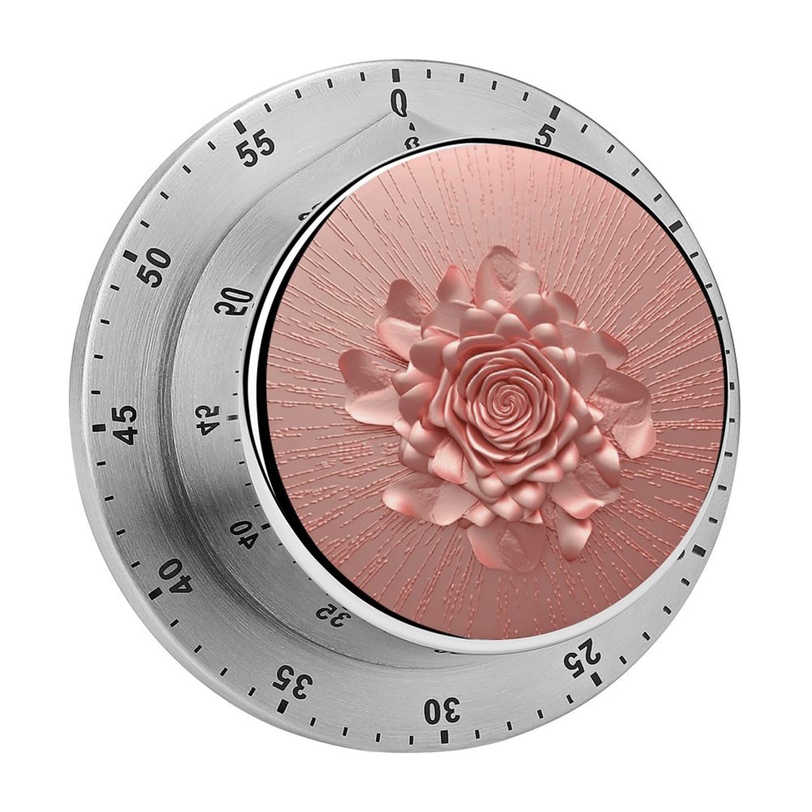 Temporizador digital de cuenta regresiva magnético con elegante diseño en oro rosa