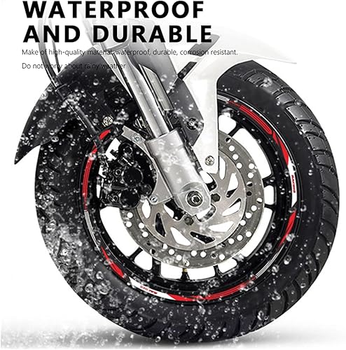 Miniatura 5 de Motorcycle Wheel Sticker Waterproof Rim Decal TNT 125 Accessories for TNT 135 TNT125 TNT135 2017-2020 2021 2022 2023 (Color  12-12inch Grey)