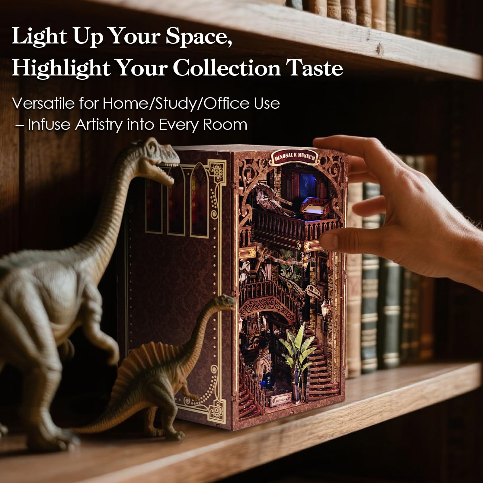 Amazon.com: VkotaVkoty [2025 New] Dinosaur Museum Book Nook Kit