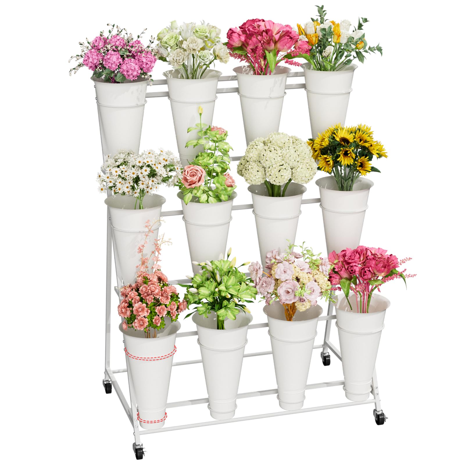 Amazon.com : NEYCIL Flower Stand, 3 Tier Flower Display Stand with