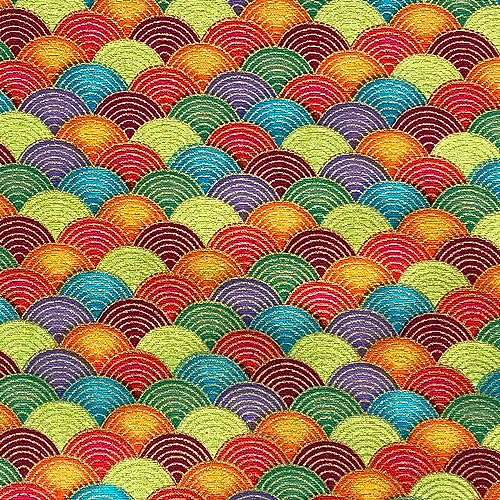 Tela de algodón Jukway por yarda, 1,1 yardas de 58 pulgadas de ancho, precortada, 100% algodón, diseño bronceado con estampado floral para costura, acolchado, manualidades, cortinas, tapicería, color