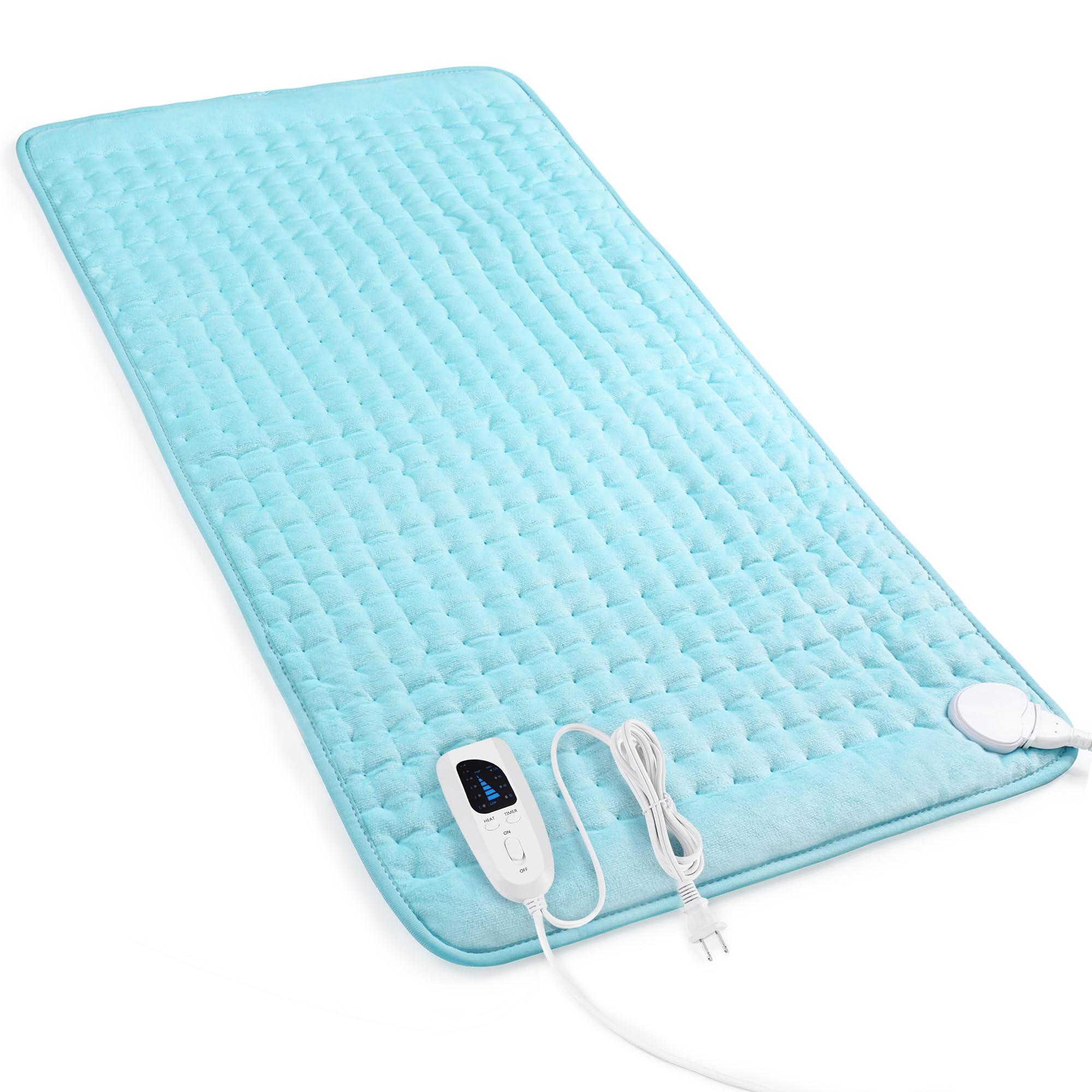 Heating Pad,Electric Heating Pads,Heating Pad for Back,LightBlue,33x17 Inch