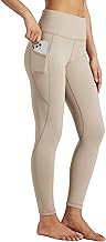 WILLIT Women's Fleece Leggings Lined High Waisted Winter Warm Trousers Thermal Sports Leggings Yoga Running Trousers with Pockets