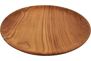 ANDALUCA Hand Crafted Rustic Teak Wood Charger Plate