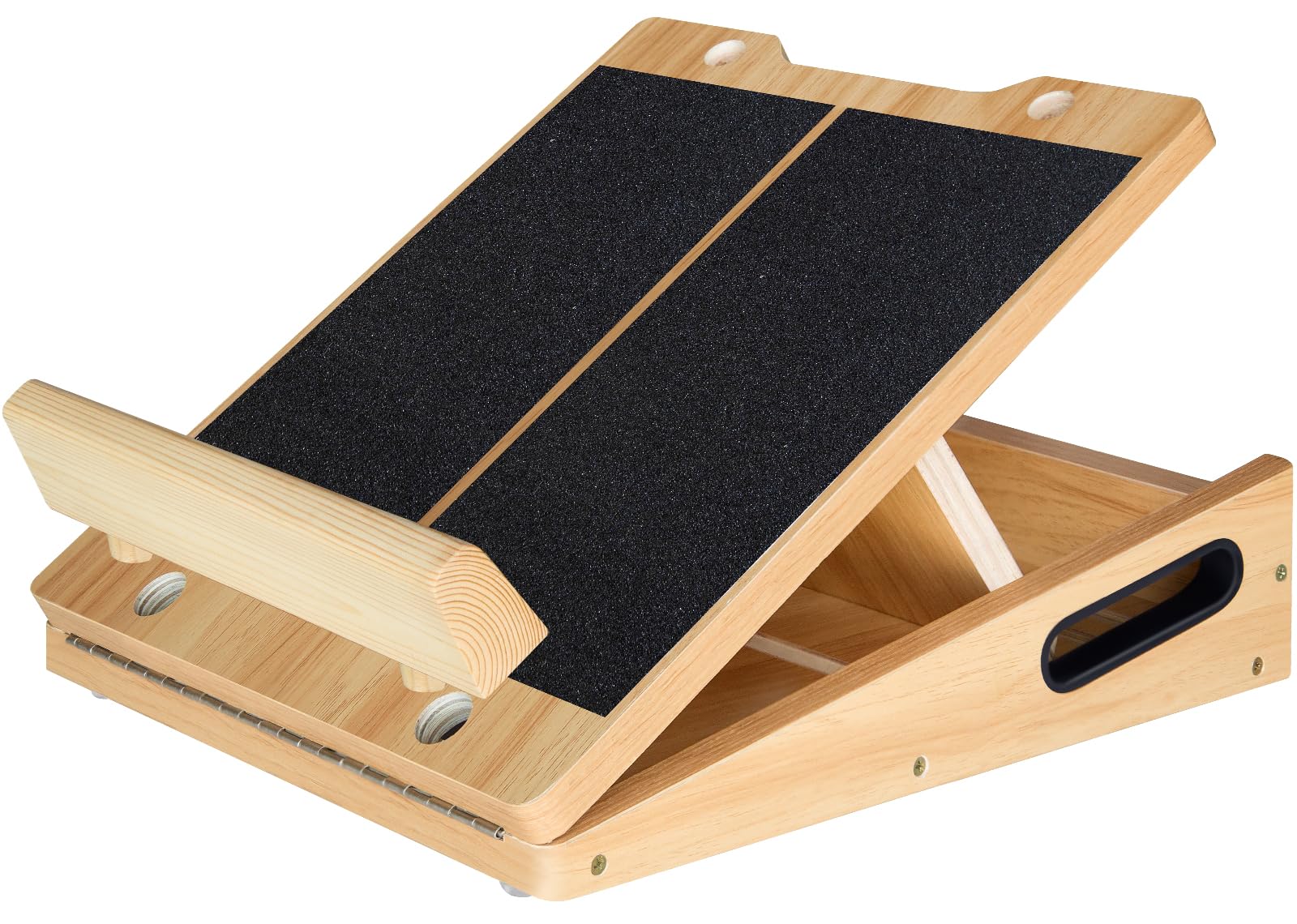 Professional Slant Board, Wooden Slant Board for Calf Stretching, Calf Stretcher with 6 Adjustable Angles