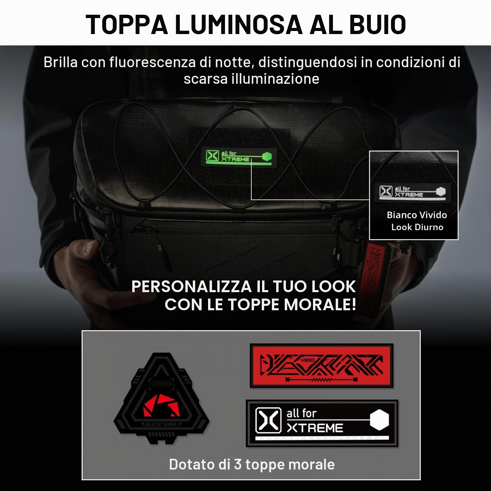 VSGO Black Snipe Pro 7-9L Borsa a Tracolla Espandibile per Fotocamera, con tessuto impermeabile, divisori modulari, sistema antitorsione e supporto per treppiede, leggera e professionale.